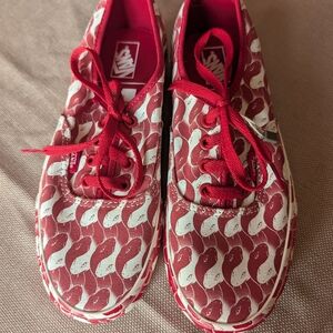 Vans x Opening Ceremony Red and White Sneakers